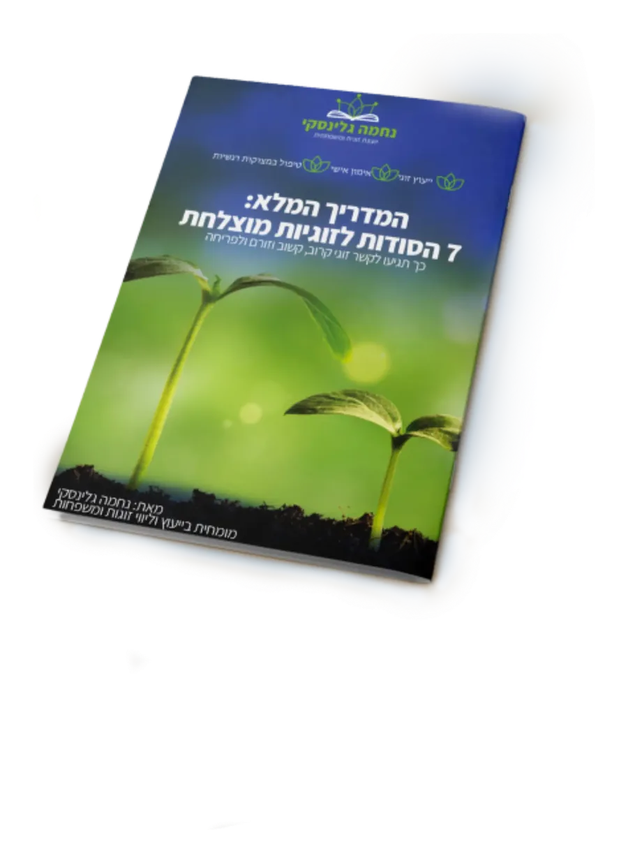 כריכת המדריך: 7 הסודות לזוגיות מוצלחת